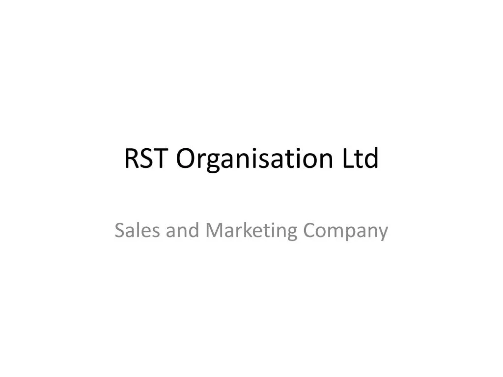 rst organisation ltd