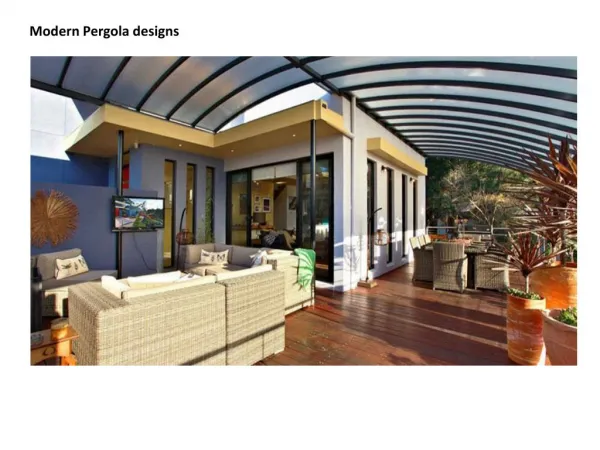 Modern Pergola Designs For Your Dream Home