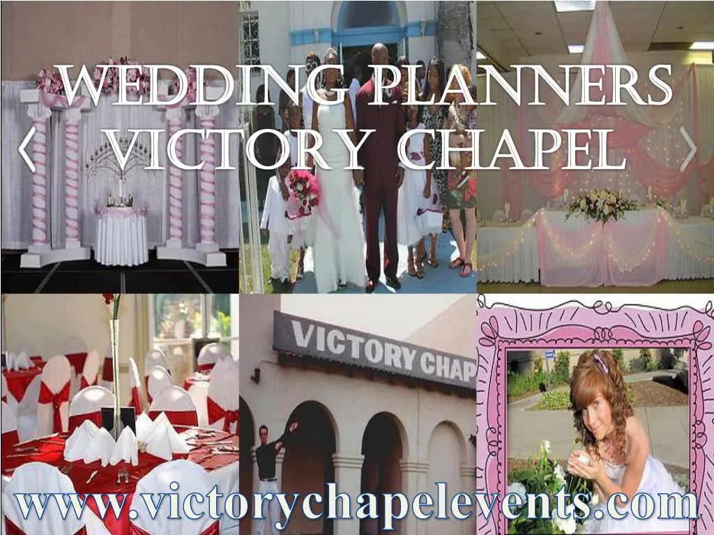 wedding planners victory chapel