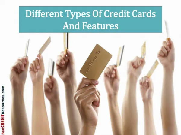 Different Types Of Credit Cards And Features