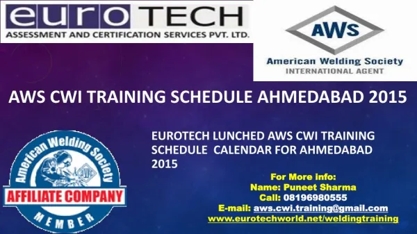 AWS CWI Training & Exam Schedule for Ahmedabad