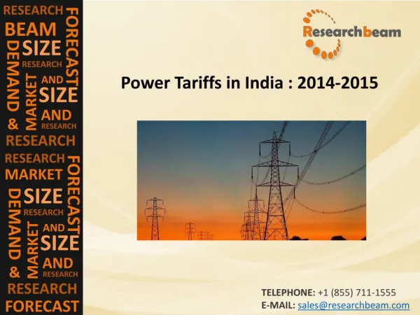 Power Tariffs in India : 2014-15