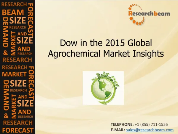 Dow in the 2015 Global Agrochemical Market Forecast