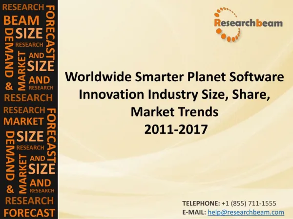 Smarter Planet Software Innovation Market 2011-2017
