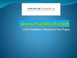 CCNA Exam Syllabus - slide 1