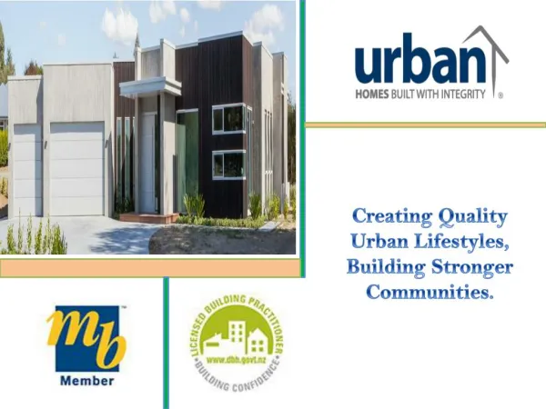 Urban Homes - A Leading and Registered Master Builder