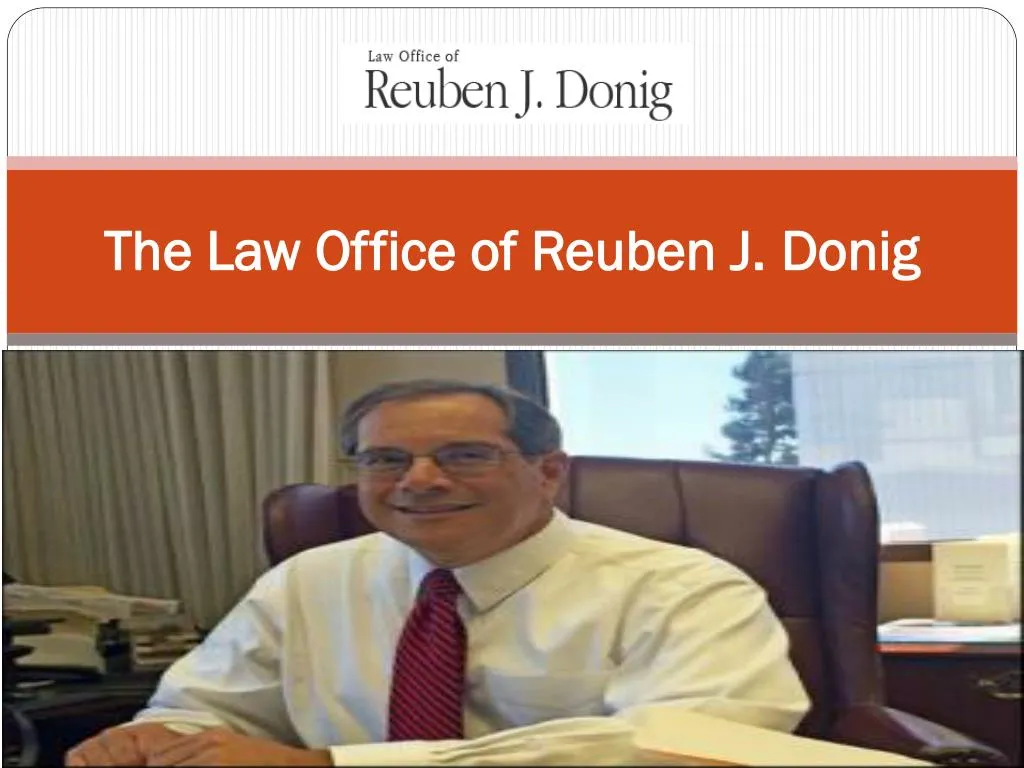 the law office of reuben j donig