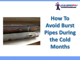 How To Avoid Burst Pipes During the Cold Months in Kansas - slide 1