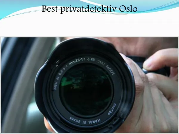 Best privatdetektiv Oslo