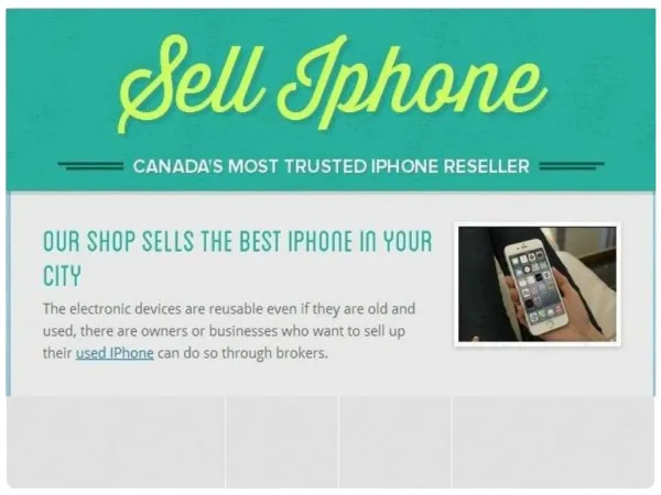 Sell Old Cell Phones