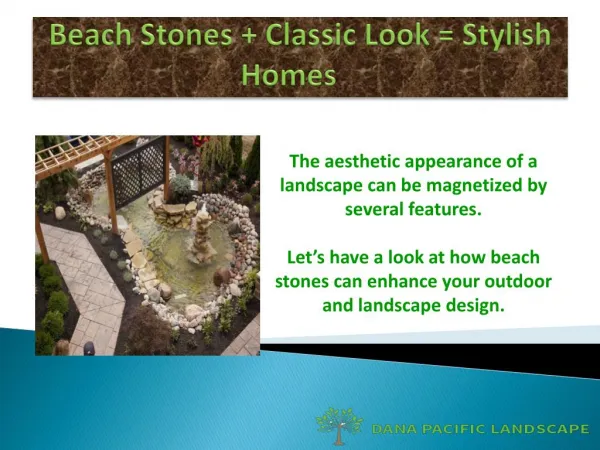 Beach stones Classic Look = stylish Homes