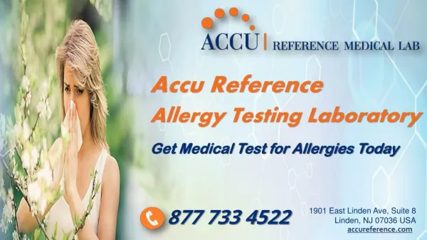 Medical Test for Allergy in Linden