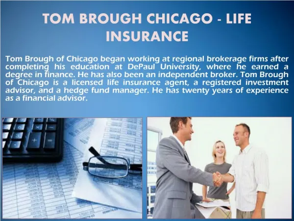 TOM BROUGH CHICAGO - LIFE INSURANCE