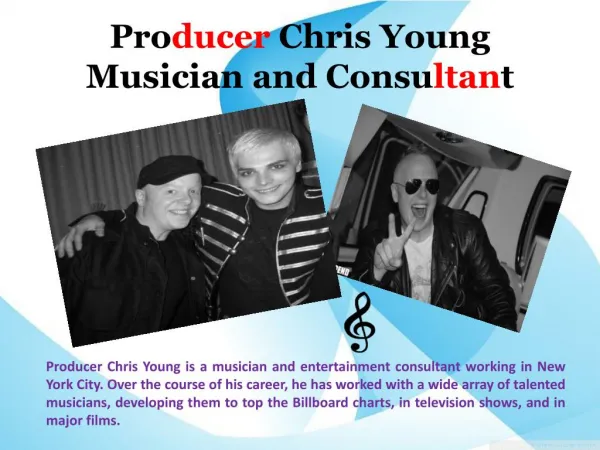 Producer Chris Young - Community and Musical Work