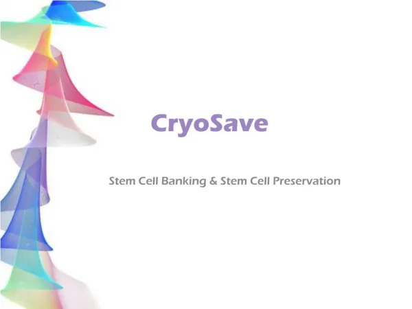 Cryo Save - Stem Cell Banking & Stem Cell Preservation Dubai