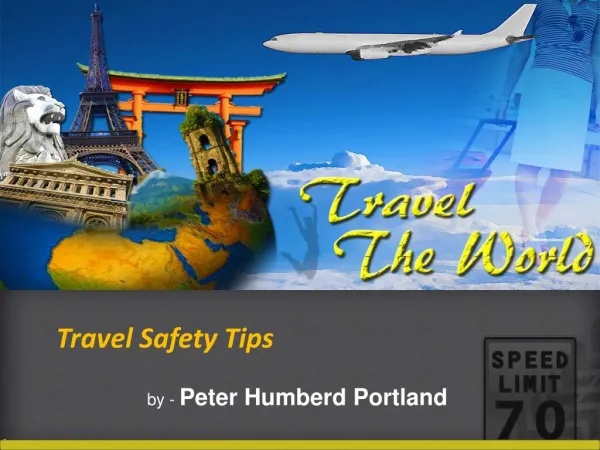 Peter Humberd Portland - Travel Safety Tips