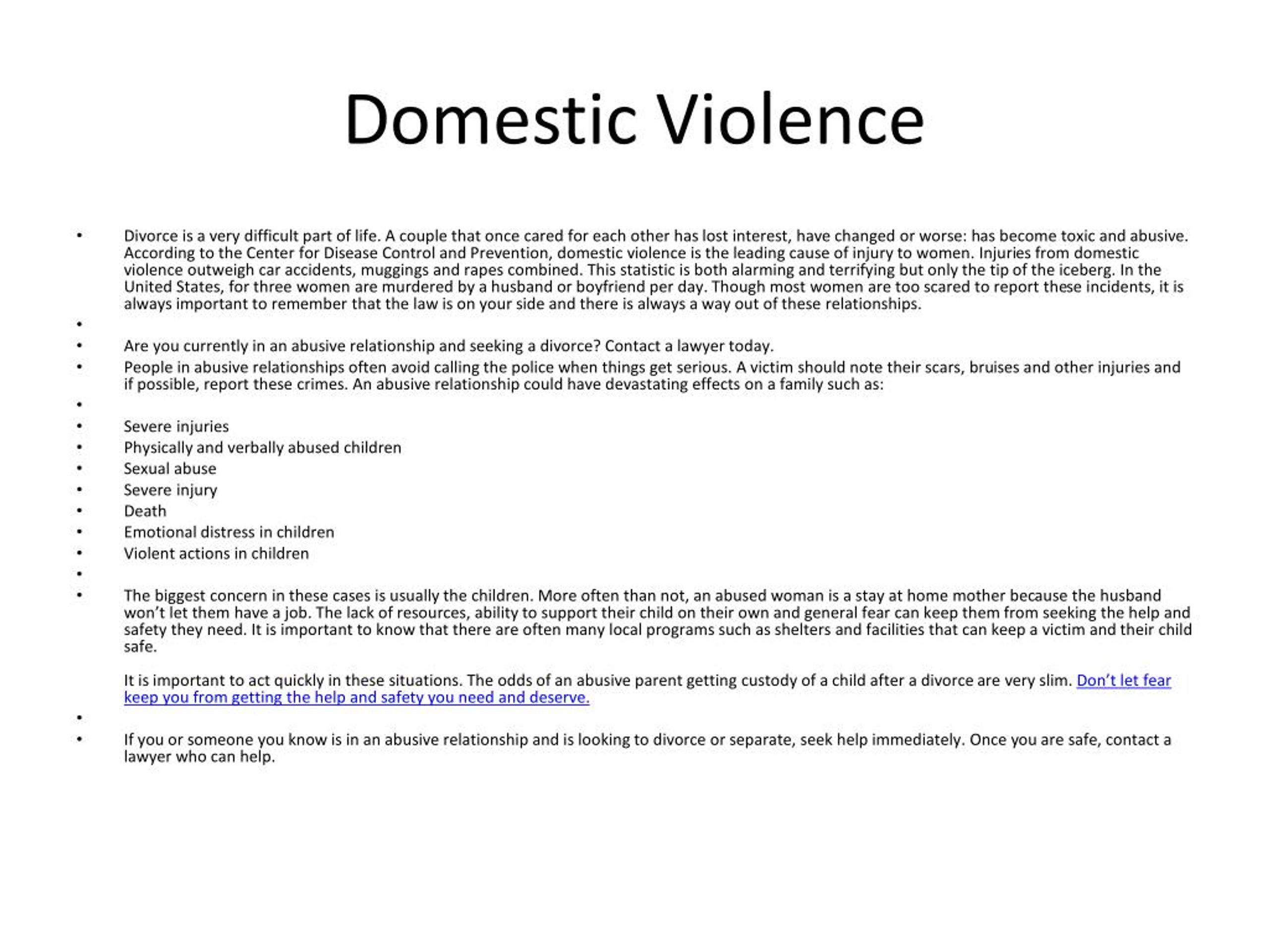 PPT - Domestic Violence PowerPoint Presentation, free download - ID:7161713