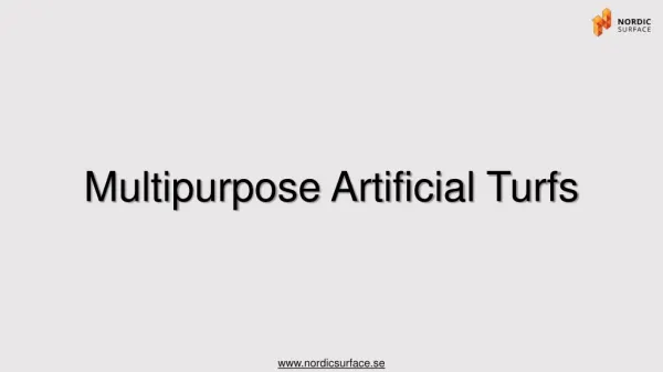 Multipurpose Artificial Turfs