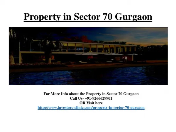 @9266629901 - For booking property in sector 70 gurgaon