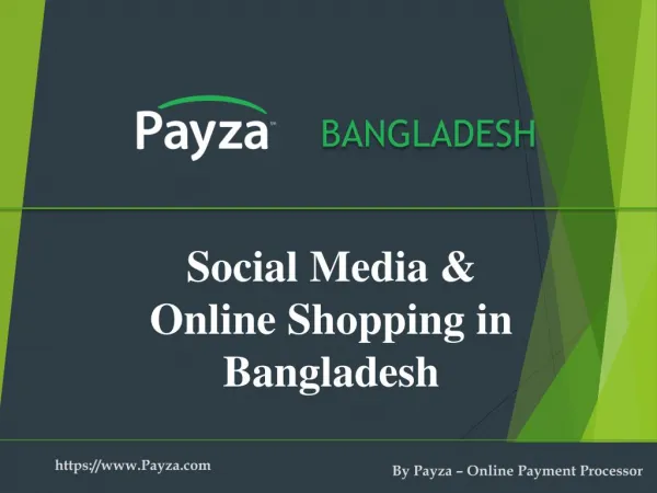 The influence of Social Media on online shopping