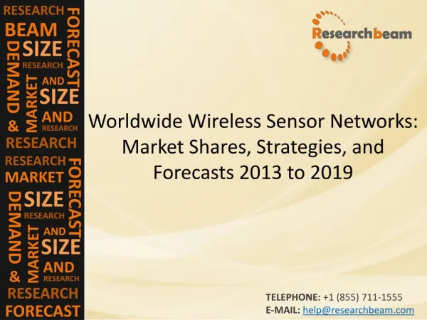 Wireless Sensor Networks: Market Shares 2013-2019