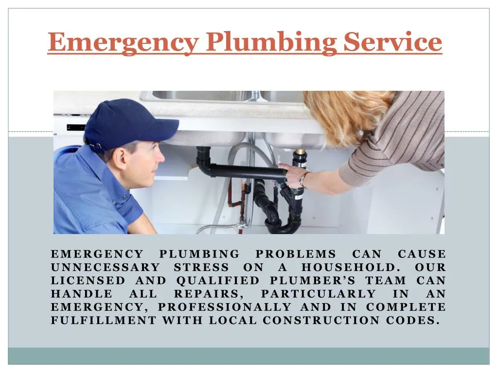 emergency plumbing service