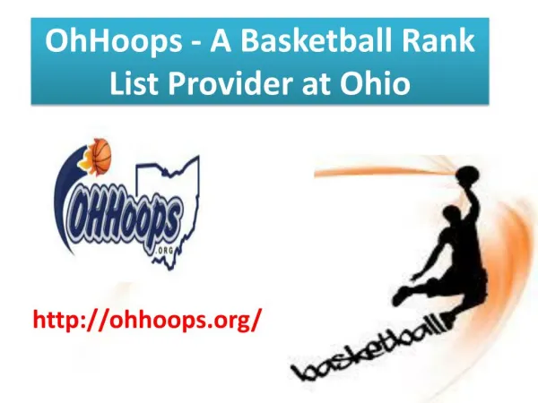 OhHoops Provides Basketball Ranking at Ohio