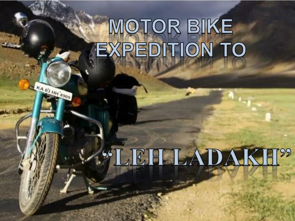 motor bike expedition to