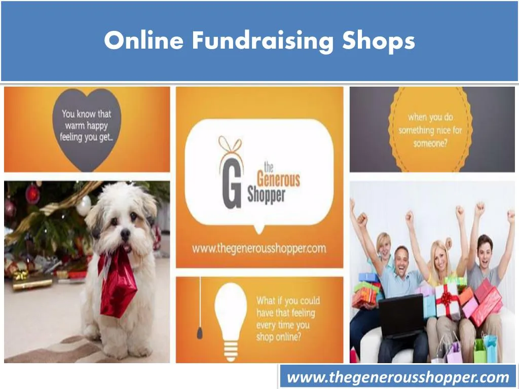 online fundraising shops