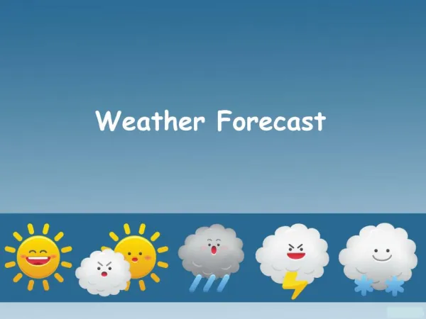 Weather Forecast in India