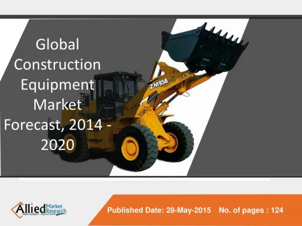 Global Construction Equipment Market - Industry Analysis,