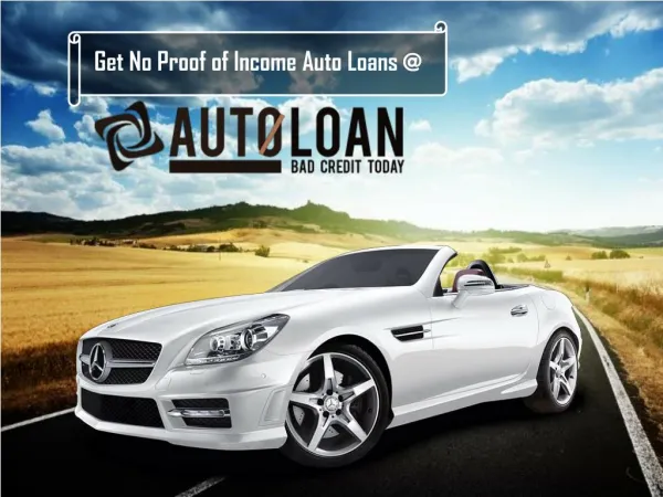 No Income Verification Auto Loans