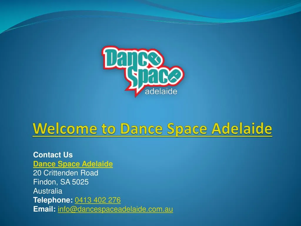 welcome to dance space adelaide