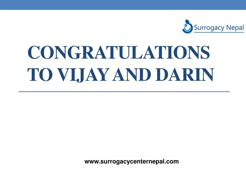 congratulations to vijay and darin