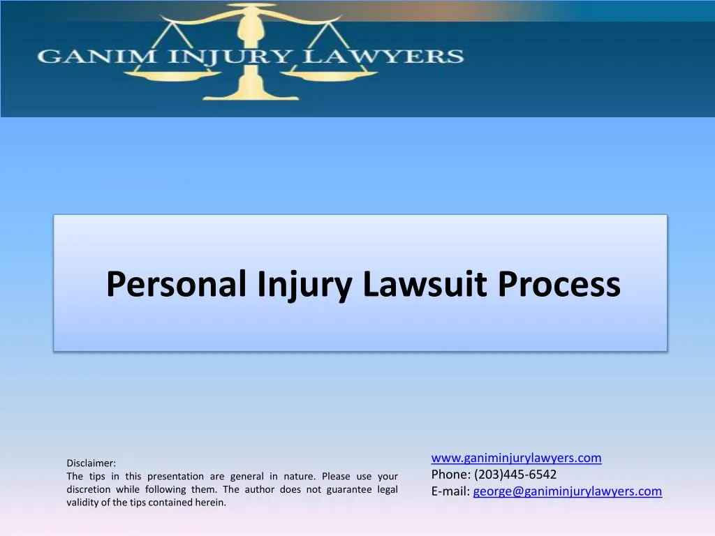personal injury lawsuit process