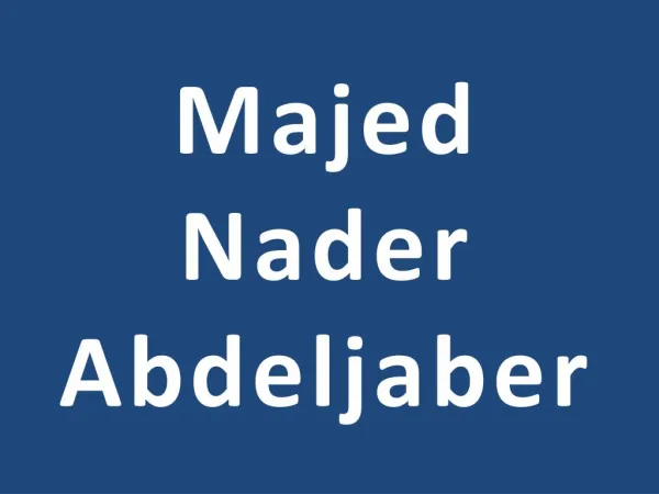 Majed Nader Abdeljaber