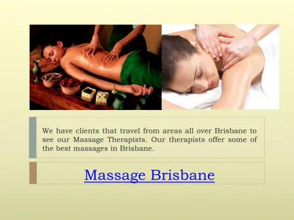 Best Massage Brisbane
