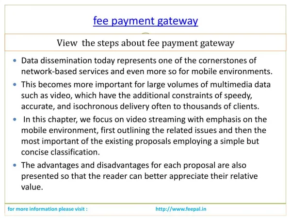 Visit the best site of fee payment gateway
