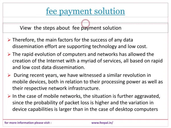 The best guide for fee payment solution