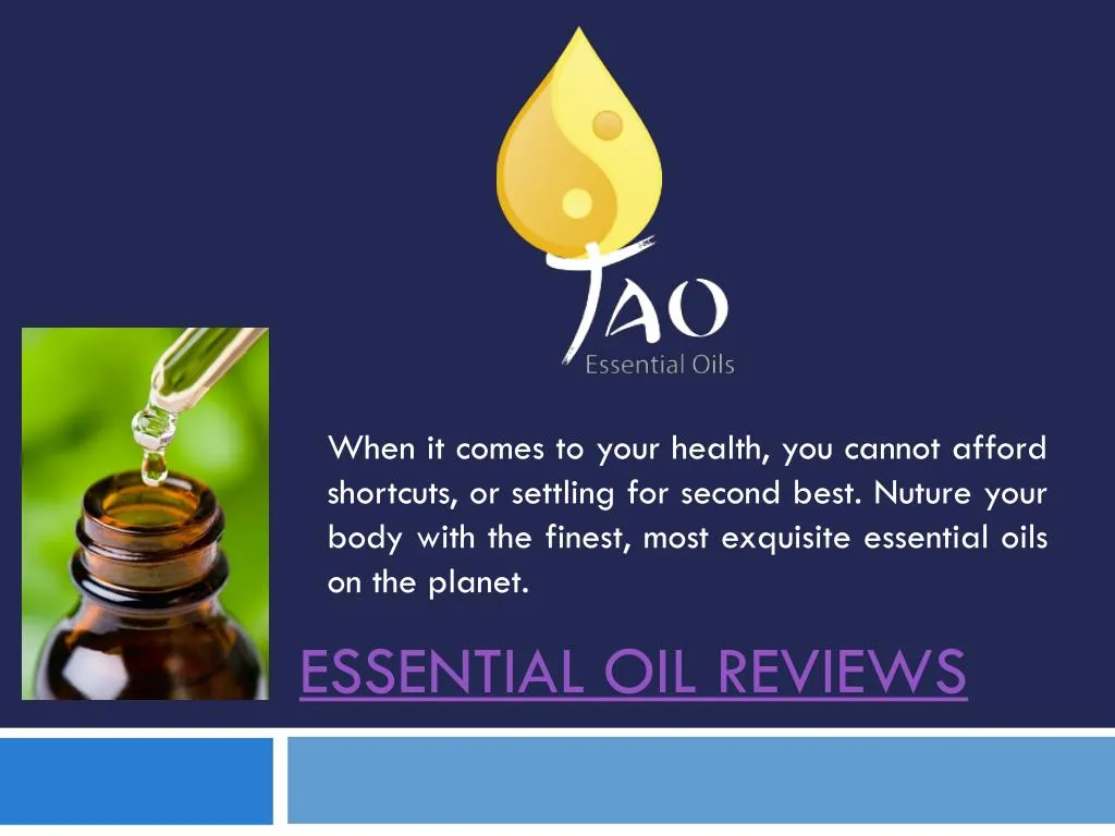essential oil reviews