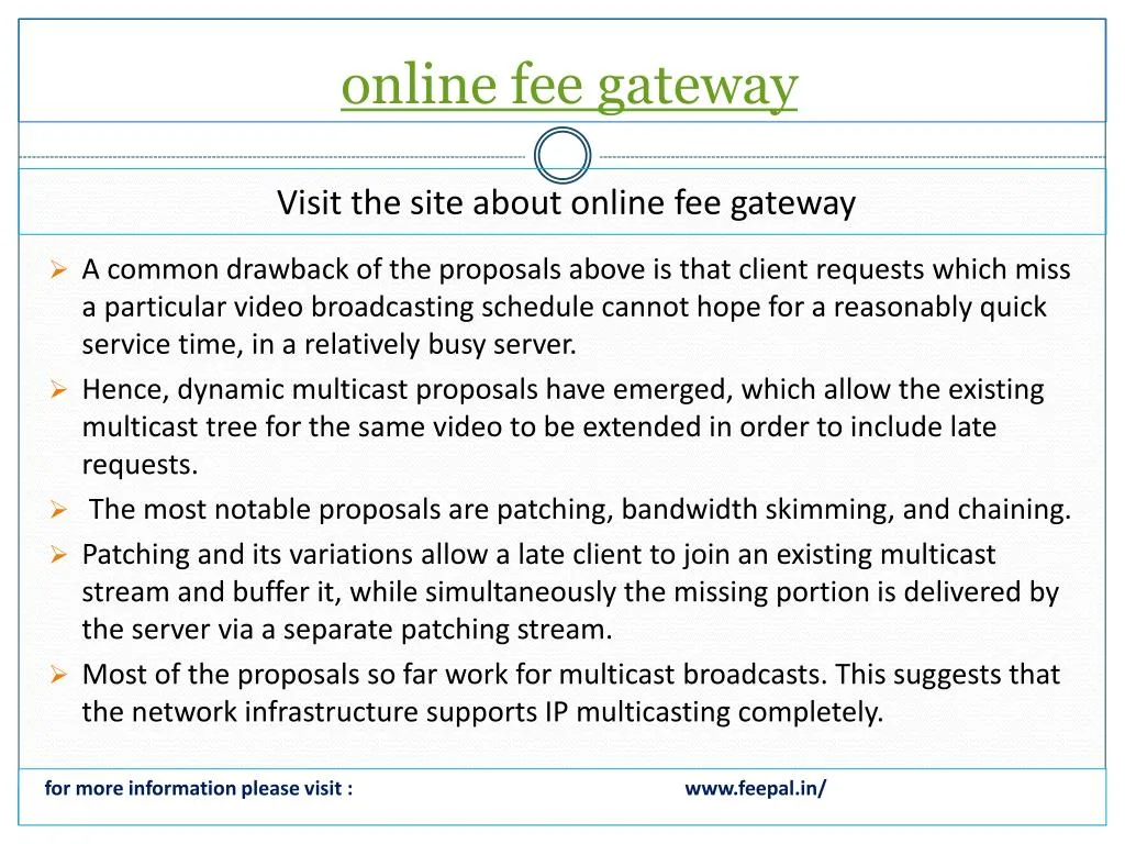 online fee gateway