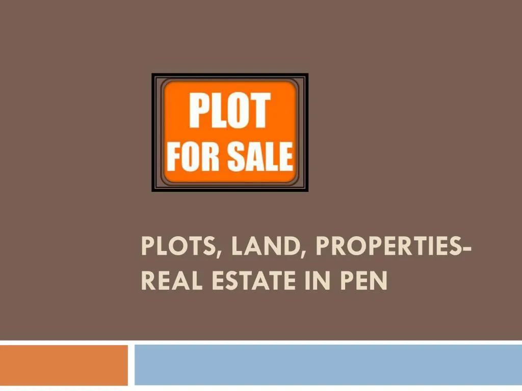plots land properties real estate in pen