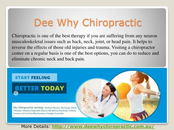 Dee Why Chiropractor for back pain