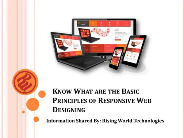 Some Basic Principles of Responsive Web Design