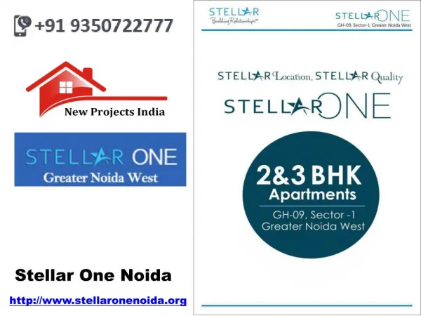Stellar One Noida Extension Luxury Project By Stellar Group