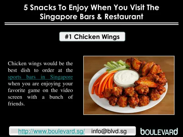5 snacks to enjoy when you visit the Singapore bars & restau