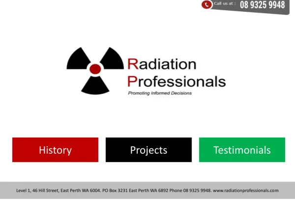 Radiation Professionals Company Key Services and History