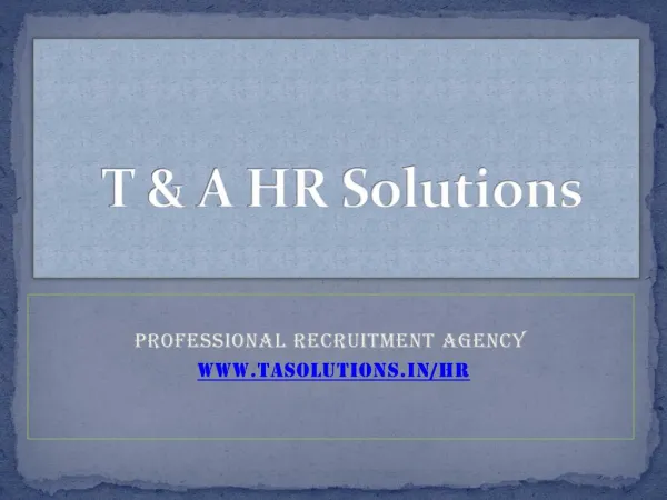 Placement Consultants in Hyderabad