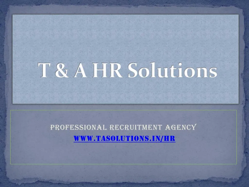t a hr solutions