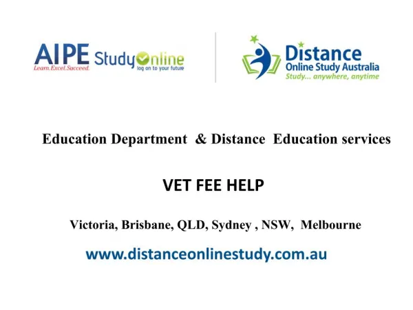 Distance Education Victoria Sydney Melbourne Brisbane QLD